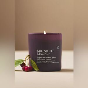 Anecdote Midnight Magic Champagne & Cranberry Glass Candle